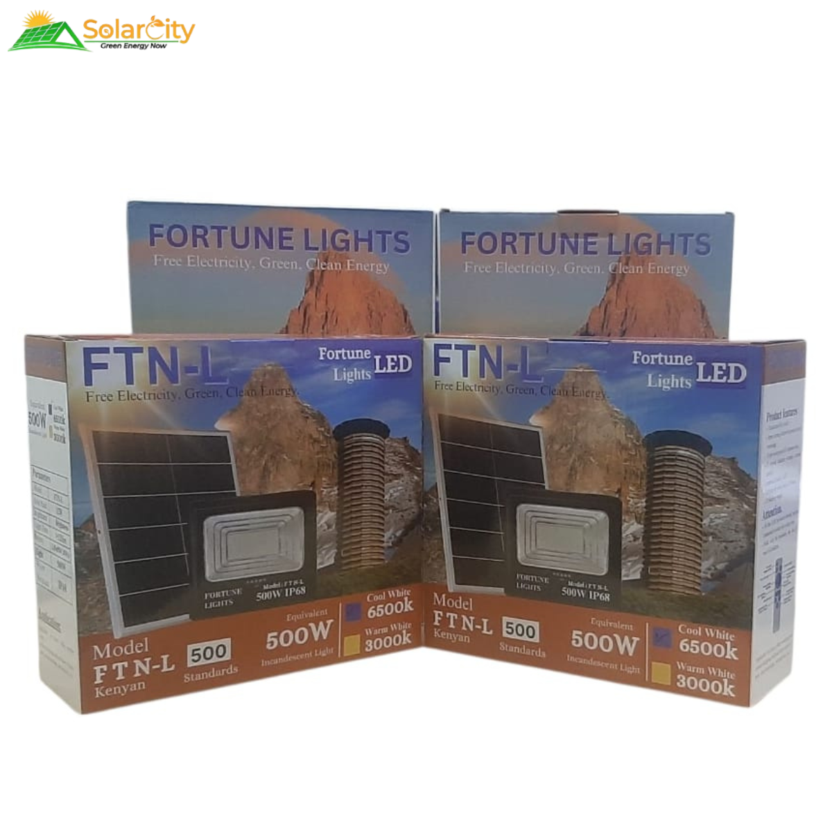 2-Pack Bundle Premium Lights 500W